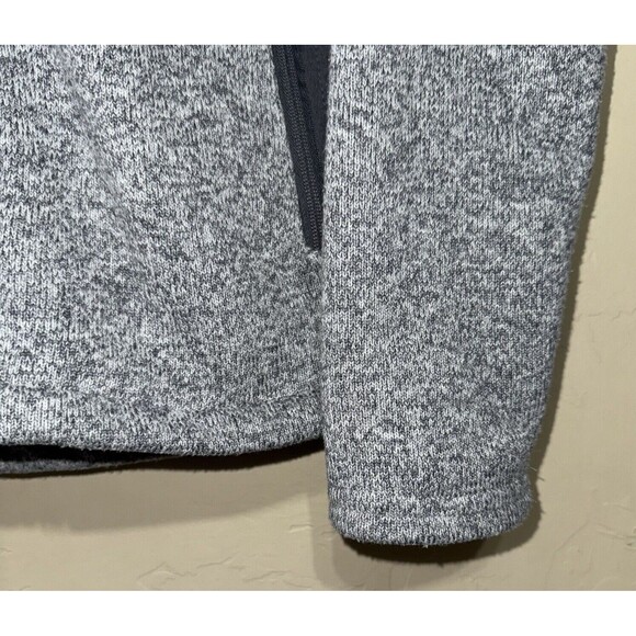 Naturals Reflections Sweater Woman’s Size M Fleece Lined Hooded Full Zip Grey - Picture 4 of 13